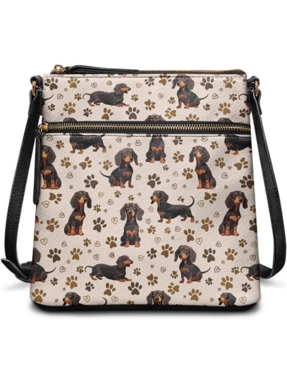Stylish Multi-Pocket Hobo Crossbody Purse with Adjustable Strap - Versatile